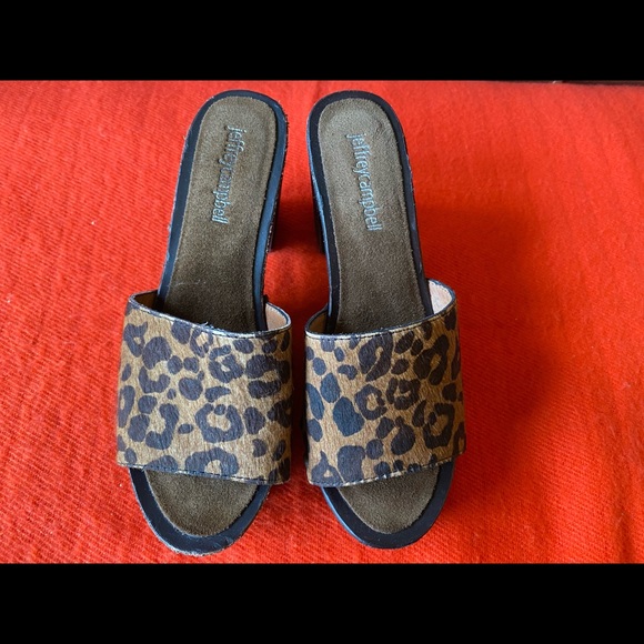 Jeffrey Campbell leopard sandsls - Picture 1 of 5
